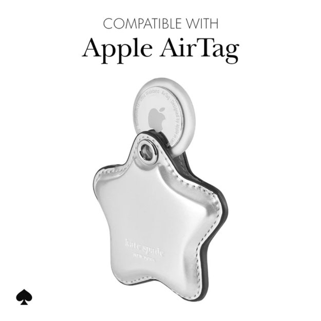 Kate Spade New York Charm raktų pakabukas – apsauginis dėklas, skirtas Apple AirTag (žvaigždė)
