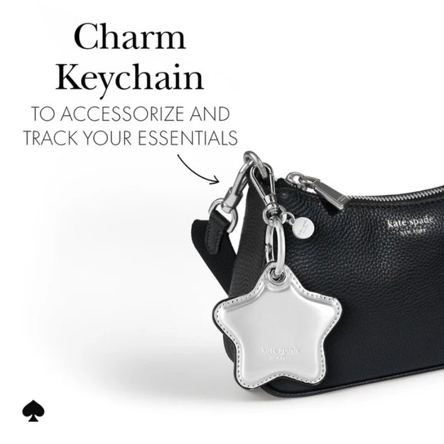 Kate Spade New York Charm raktų pakabukas – apsauginis dėklas, skirtas Apple AirTag (žvaigždė)