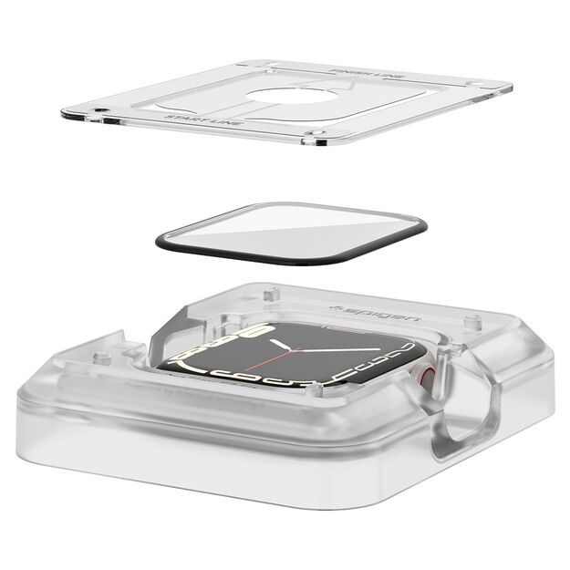 „Spigen Proflex EZ FIT“ 2 vnt. pakuotė – ekrano apsaugos, skirtos „Apple Watch 8 / 7“ (45 mm) (2 vnt.)
