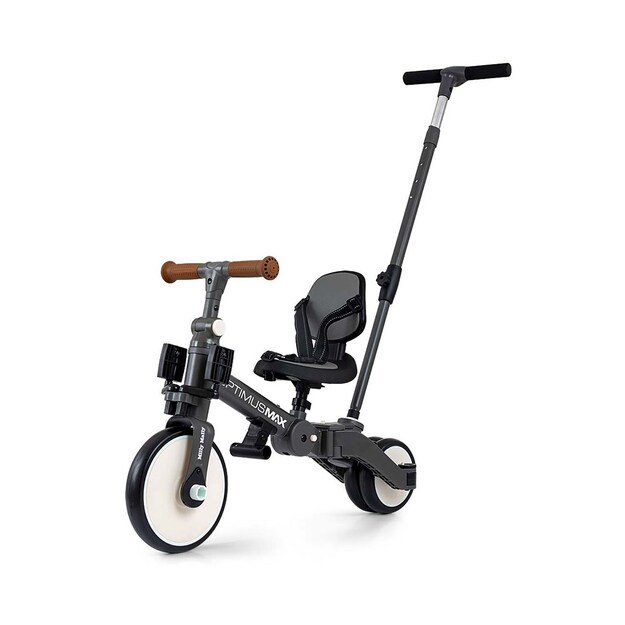 Milly Mally Optimus Max 5in1 tricycle with guide bar dark grey