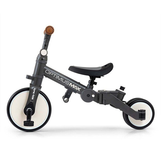 Milly Mally Optimus Max 5in1 tricycle with guide bar dark grey