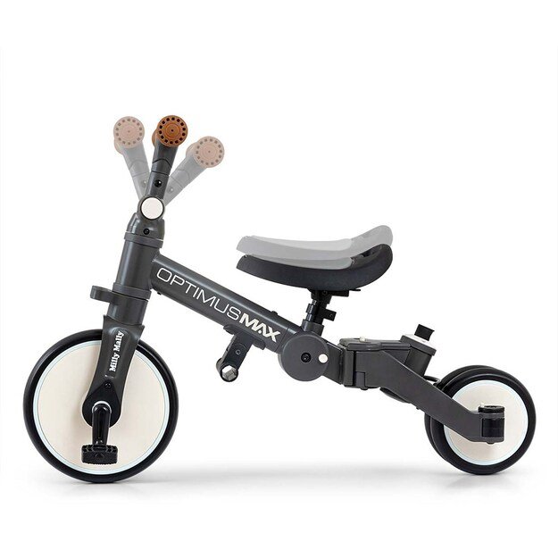 Milly Mally Optimus Max 5in1 tricycle with guide bar dark grey