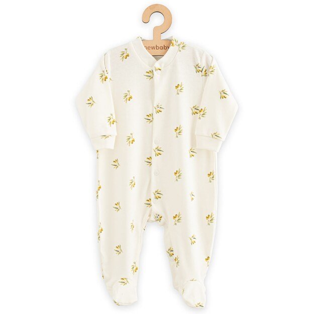 Kūdikio kombinezonas-miegmaišis iš ekologiškos medvilnės New Baby Olives, 56 (0-3 mėn.)