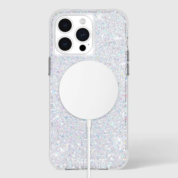 „Case-Mate Twinkle MagSafe“ – „iPhone 15 Pro Max“ dėklas (diskotekos spalvos)