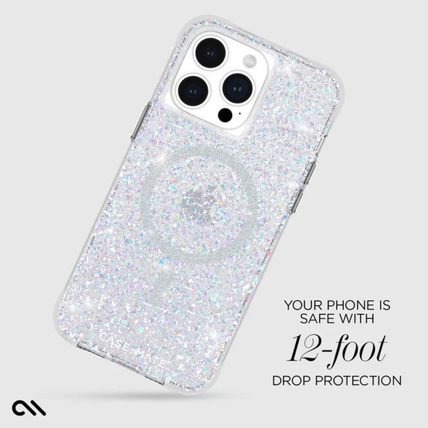 „Case-Mate Twinkle MagSafe“ – „iPhone 15 Pro Max“ dėklas (diskotekos spalvos)