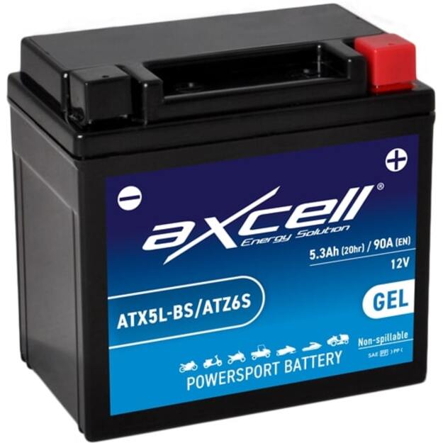 Axcell GEL 5Ah 90A -/+ 12V akumuliatorius 113x70x105mm  