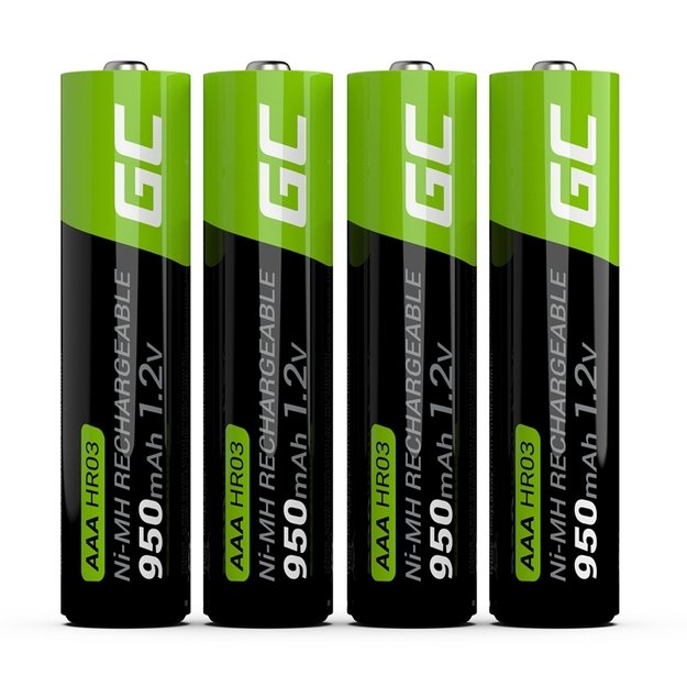 Green Cell 4x AAA HR03 baterijos 950mAh