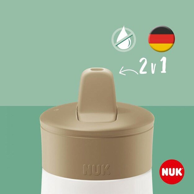 NUK Mini-Me Flip 2-in-1 kūdikio buteliukas „Frozen“, 450 ml, rožinis, 12+ mėn.