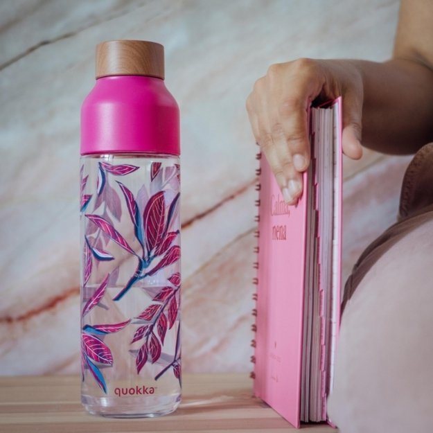 „Quokka Ice“ – „Ecozen“ vandens buteliukas, 840 ml (ofsetinės tekstūros botaninis) 1