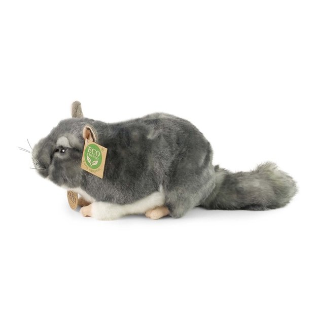 Rappa - pliušinis realistiškas šinšilos žaislas 22 cm, ekologiškas 2