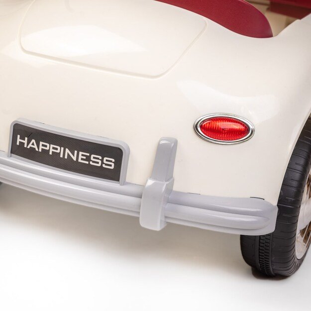 Elektrinis kūdikio automobilis „Baby Mix Retro Pearl White“ 3