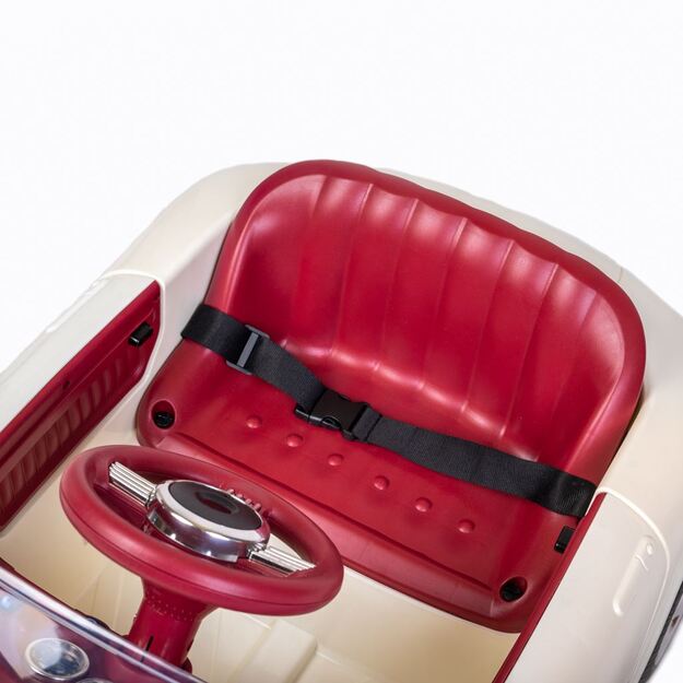 Elektrinis kūdikio automobilis „Baby Mix Retro Pearl White“ 8
