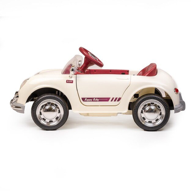 Elektrinis kūdikio automobilis „Baby Mix Retro Pearl White“ 11