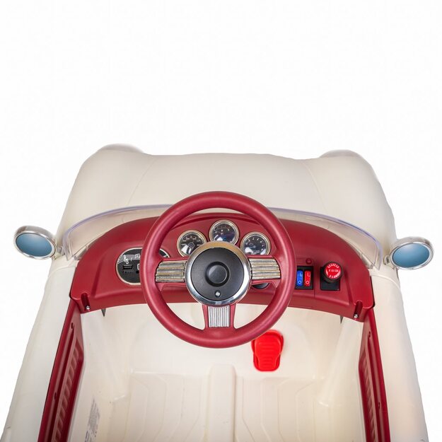 Elektrinis kūdikio automobilis „Baby Mix Retro Pearl White“ 7