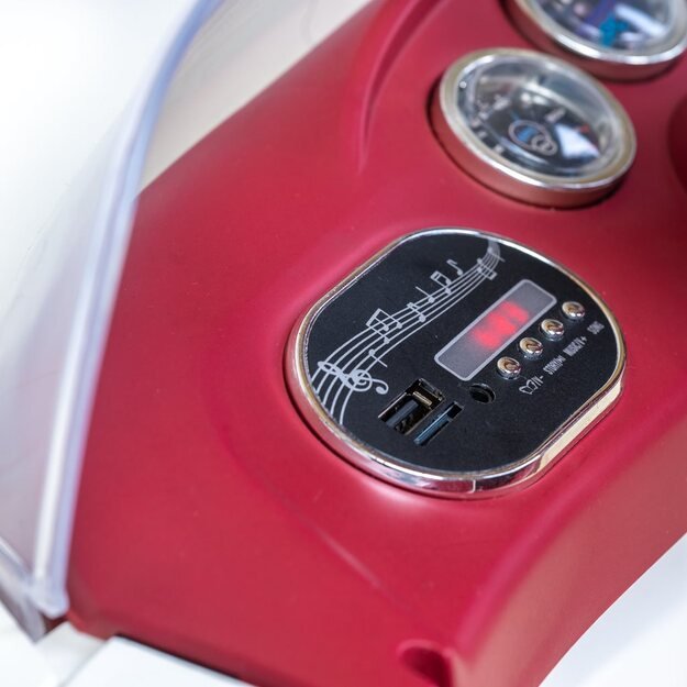Elektrinis kūdikio automobilis „Baby Mix Retro Pearl White“ 4