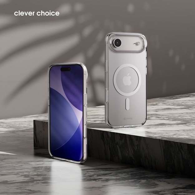„Crong Clear MAG“ dėklas – „MagSafe iPhone 17 Air“ dėklas (skaidrus) 21