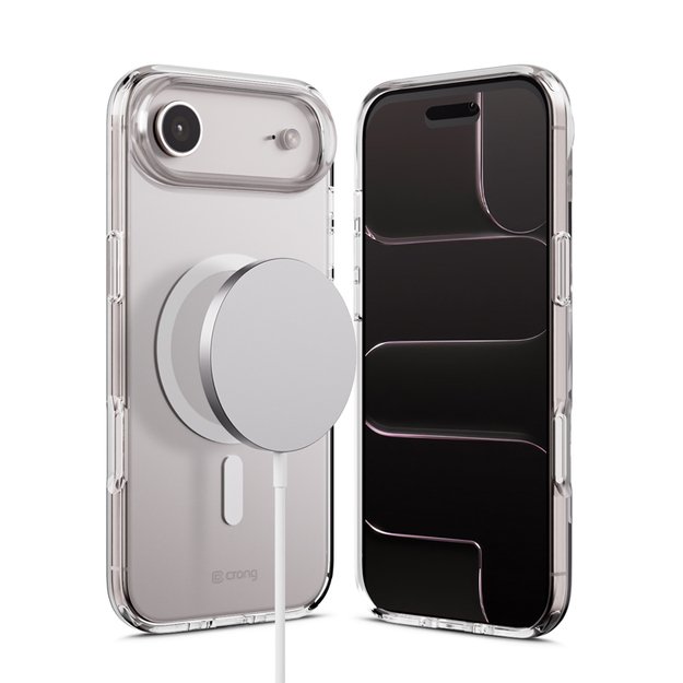 „Crong Clear MAG“ dėklas – „MagSafe iPhone 17 Air“ dėklas (skaidrus) 18