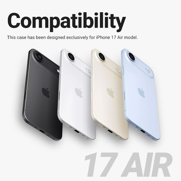 „Crong Clear MAG“ dėklas – „MagSafe iPhone 17 Air“ dėklas (skaidrus) 26