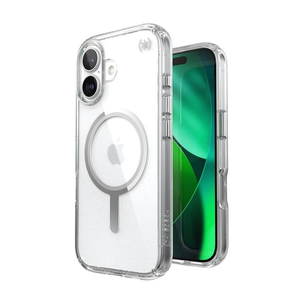 „Speck Presidio Perfect Clear MagSafe“ dėklas iPhone 17 (skaidrus / sidabrinis) 9