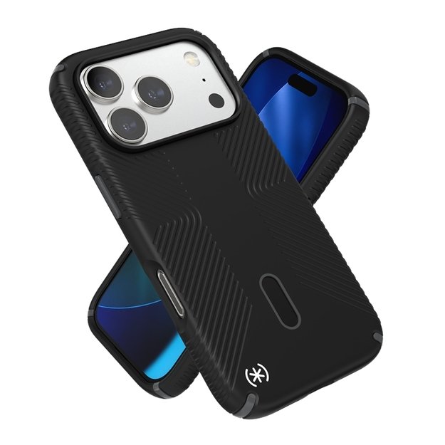 „Speck Presidio2 Grip ClickLock & MagSafe“ dėklas, skirtas „iPhone 17 Pro“ (juodas / pilkas / baltas) 7