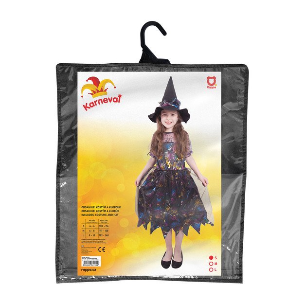 Vaikiškas kostiumas - spalvota ragana (S) 2