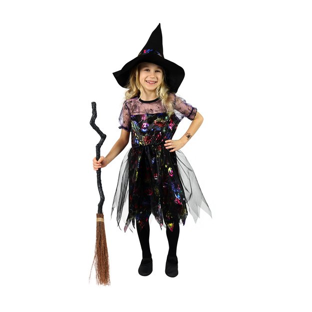 Vaikiškas kostiumas - spalvota ragana (S) 3