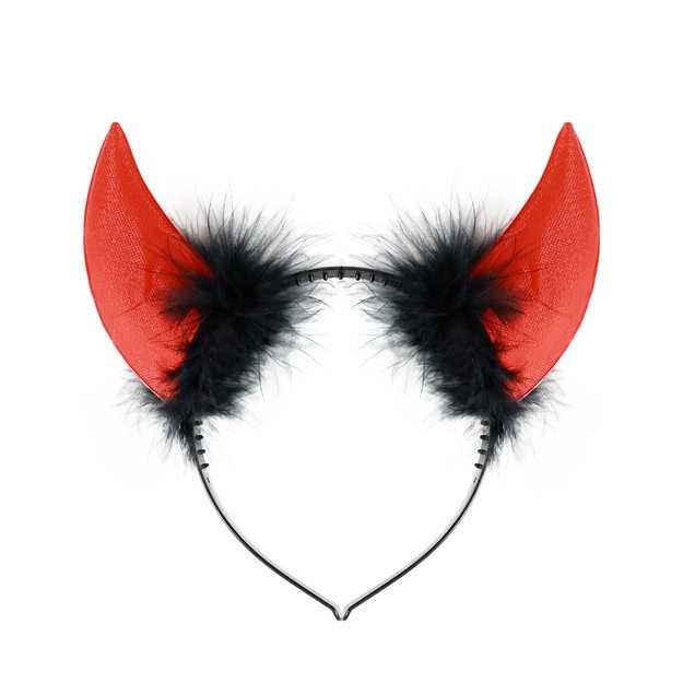 Children devil horns headband 1