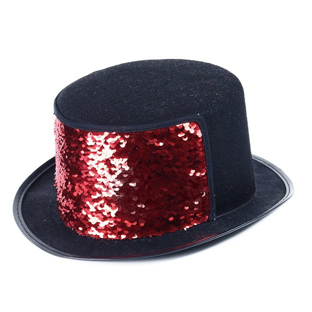 the adult top hat with sequins 1