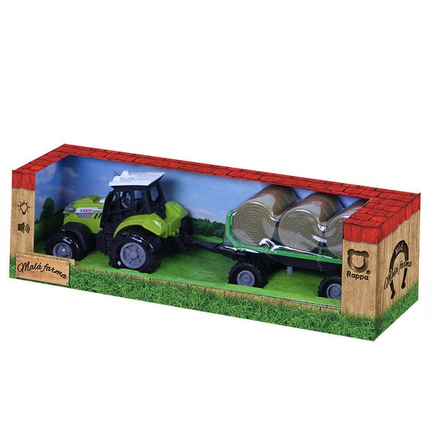 Tractor sound light trailer straw bales 3