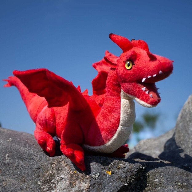 Plush red dragon 40 cm ECO-FRIENDLY 1