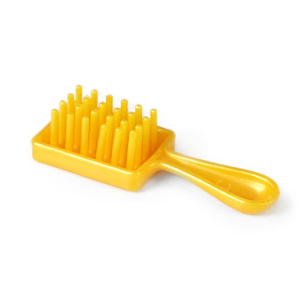 Brown plastic horse with comb 1