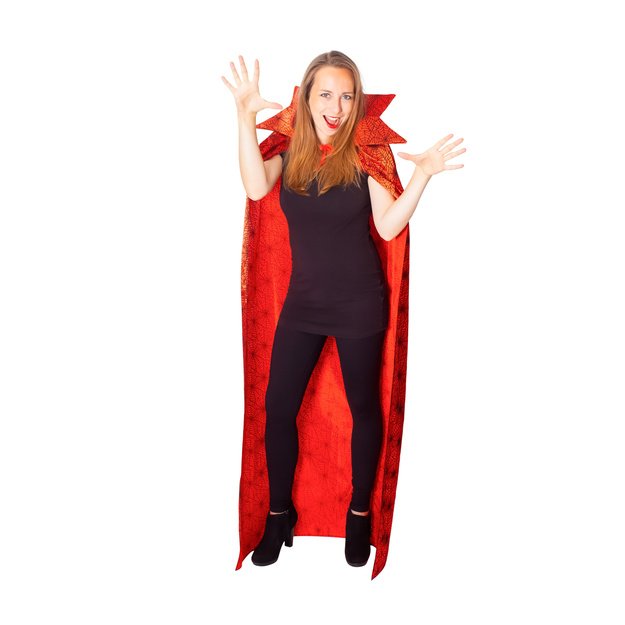 Red witch cloak and hat for adults 1