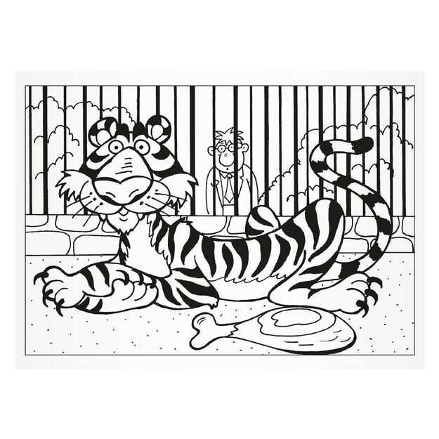 MFP spalvinimo puslapiai. Apsilankymas zoologijos sode. 5