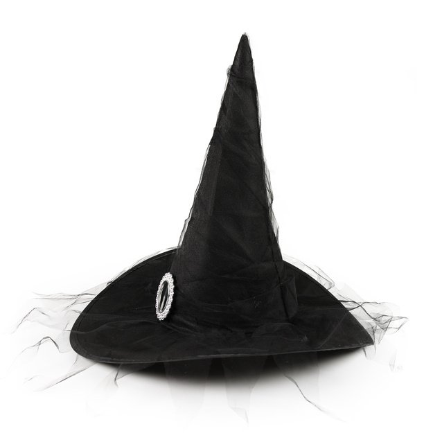 Children witch black hat with buckle 1