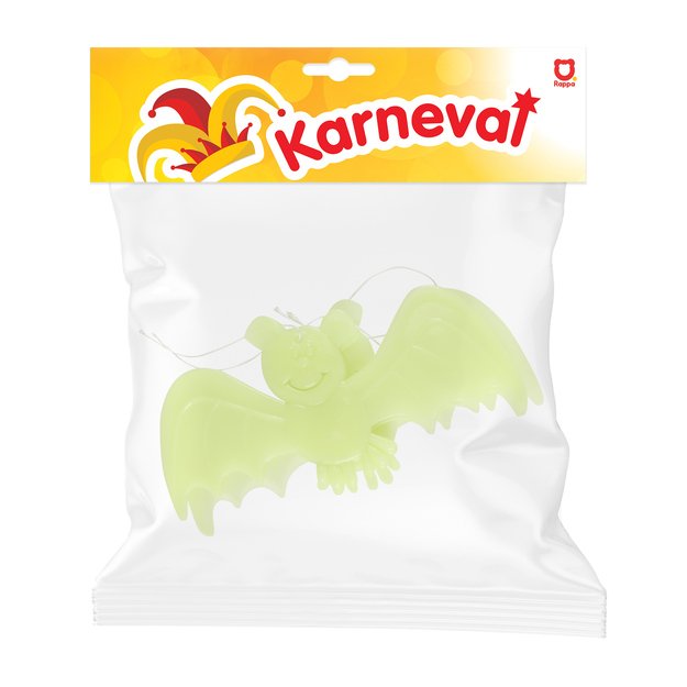 Šviečiantys tamsoje šikšnosparnio papuošimai, 3 vnt. 2