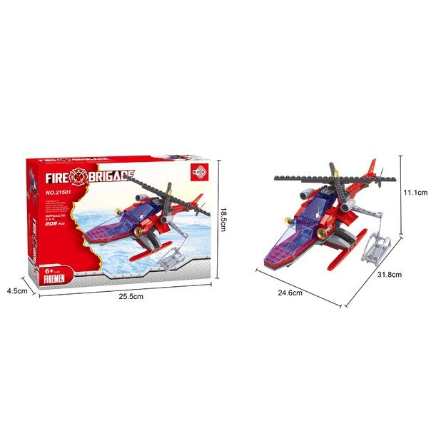 BLOXO ugniagesio konstravimo rinkinys, 168 dalys 5