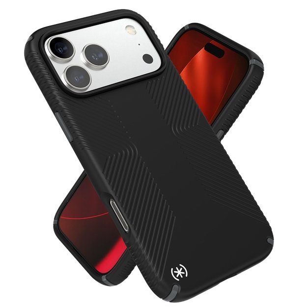 „Speck Presidio2 Grip MagSafe“ dėklas, skirtas „iPhone 17 Pro Max“ (juodas / pilkas / baltas) 6