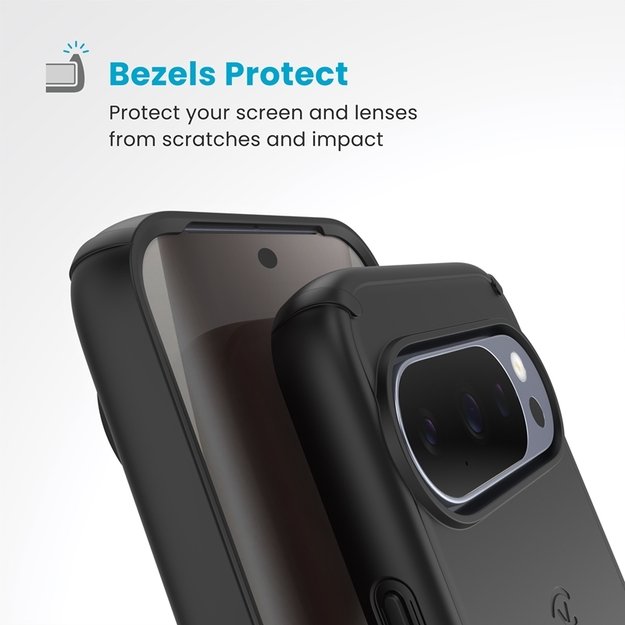 „Speck ImpactHero Slim“ – dėklas, skirtas „Google Pixel 10“ / „Google Pixel 10 Pro“ (juodas) 8