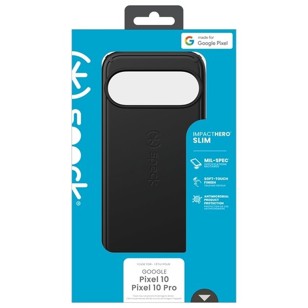 „Speck ImpactHero Slim“ – dėklas, skirtas „Google Pixel 10“ / „Google Pixel 10 Pro“ (juodas) 1
