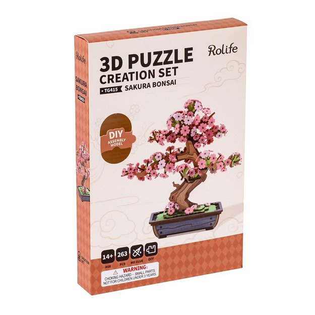 RoboTime 3D medinė sakurų dėlionė 2
