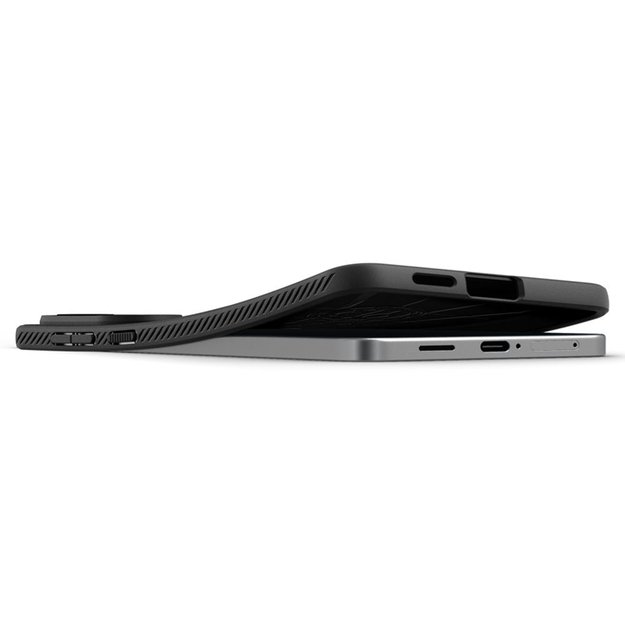 „Spigen Liquid Air“ – „Samsung Galaxy S25 Edge“ dėklas (matinis juodas) 12