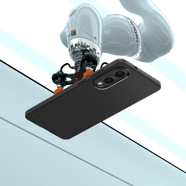 „Spigen Liquid Air“ – „Samsung Galaxy S25 Edge“ dėklas (matinis juodas) 10
