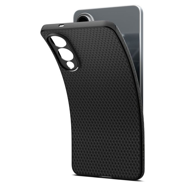 „Spigen Liquid Air“ – „Samsung Galaxy S25 Edge“ dėklas (matinis juodas) 4