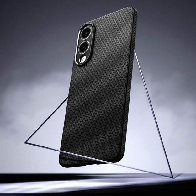 „Spigen Liquid Air“ – „Samsung Galaxy S25 Edge“ dėklas (matinis juodas) 5