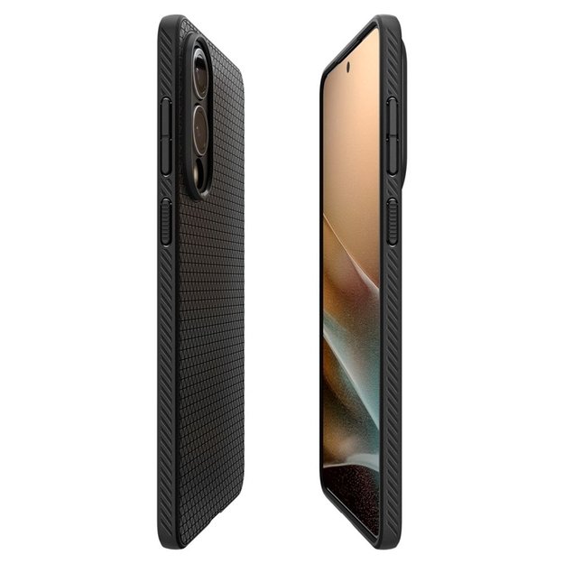 „Spigen Liquid Air“ – „Samsung Galaxy S25 Edge“ dėklas (matinis juodas) 3