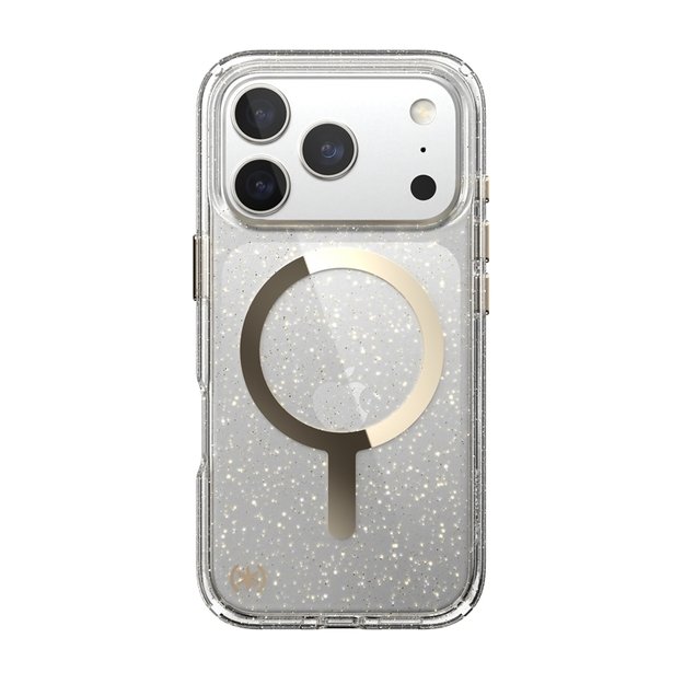 „Speck Presidio Lux MagSafe“ dėklas, skirtas „iPhone 17 Pro“ (blizgučiai / metalinis aukso spalvos) 8