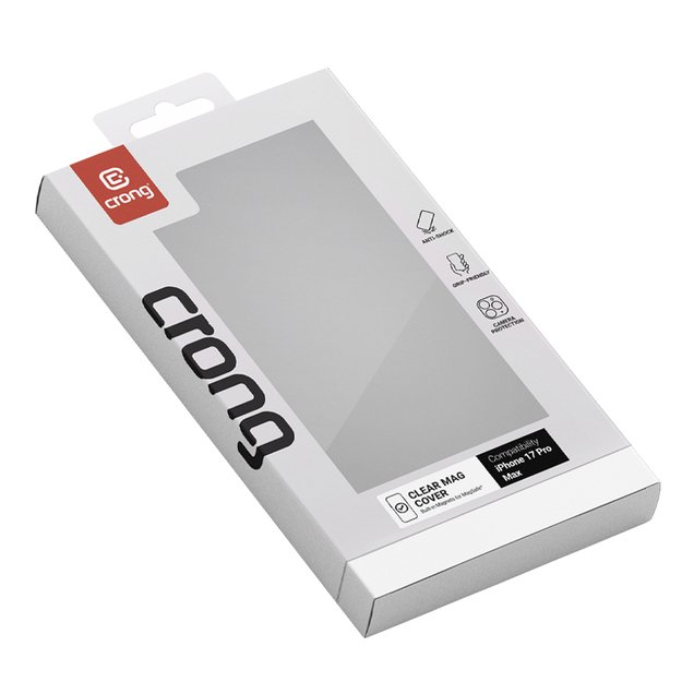 „Crong Clear MAG“ dėklas – „MagSafe iPhone 17 Pro Max“ (skaidrus) 6