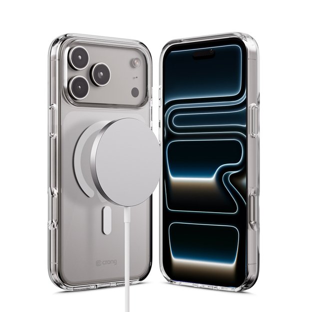 „Crong Clear MAG“ dėklas – „MagSafe iPhone 17 Pro Max“ (skaidrus) 1