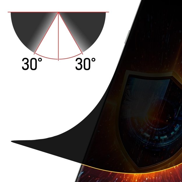 3mk Silky Matt Privacy - matinė privatumo plėvelė Motorola Edge 60 Pro telefonui 7