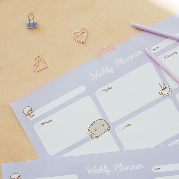 Pusheen – Savaitės planuotojas iš „Moments“ kolekcijos 54 puslapiai A3 14